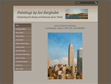 Tablet Screenshot of joebergholm.com